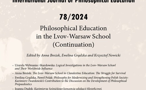 Artykuł dr hab. Joanny Dudek w Edukacji filozoficznej