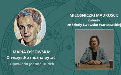 Odcinek z serii „Miłośniczki mądrości" z udziałem dr hab. Joanny Dudek